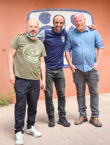 יניב יהב, עקב זדה דניאל ויונתן רושפלד. ארוחת שף אמיתית. (צילום: אלדד שושן). 