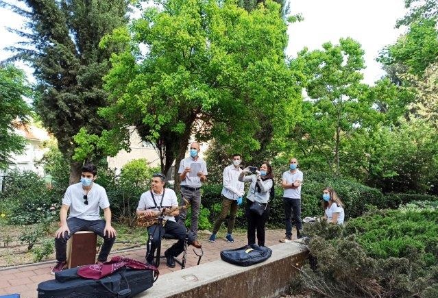 תלמידי ברנקו וייס. התרגשו מאוד. (צילום: יח"צ). 